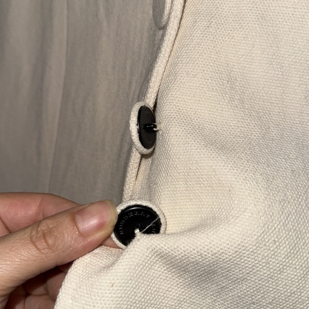 BURBERRY IVORY WOMEN’S BLAZER SIZE 8 - Picture 15 of 15